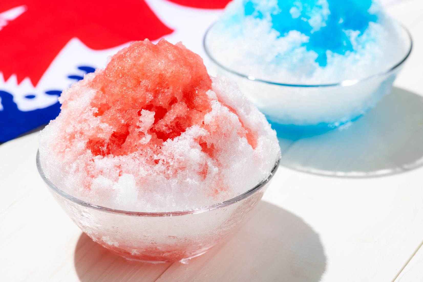 Cold shaved ice. Summer in Japan.